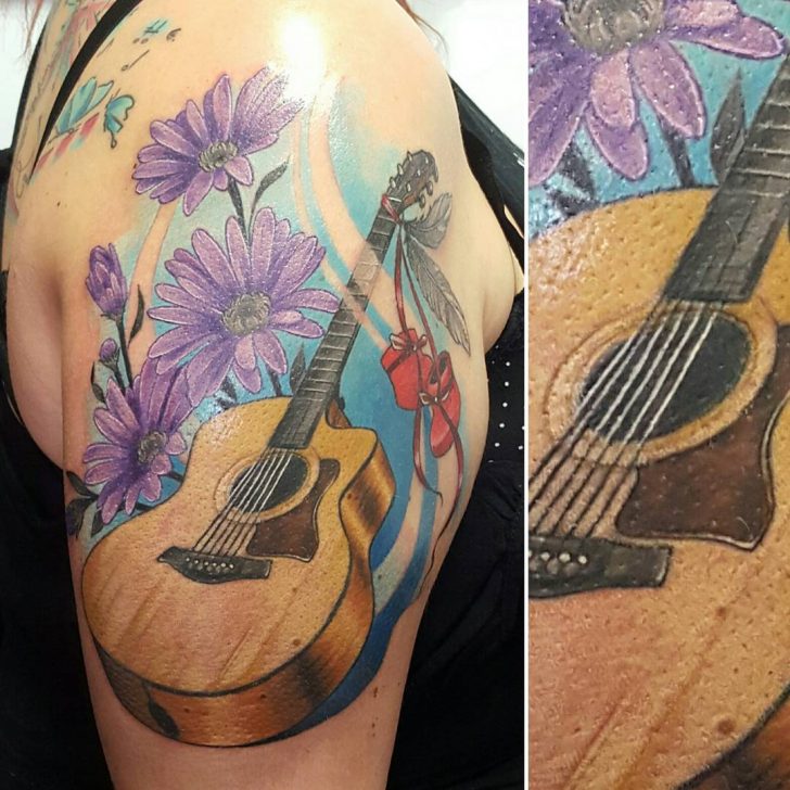 24 Cool Guitar Tattoo Designs | Best Tattoo Ideas Gallery