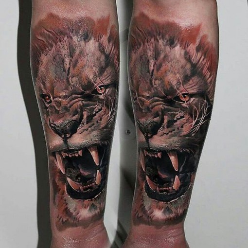 Angry Lion Tattoo | Best Tattoo Ideas Gallery