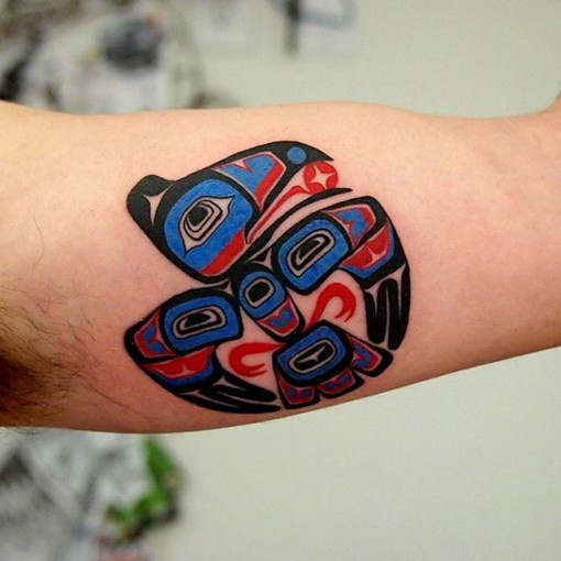 Aztec Bird Tattoo by selfdiagnosed