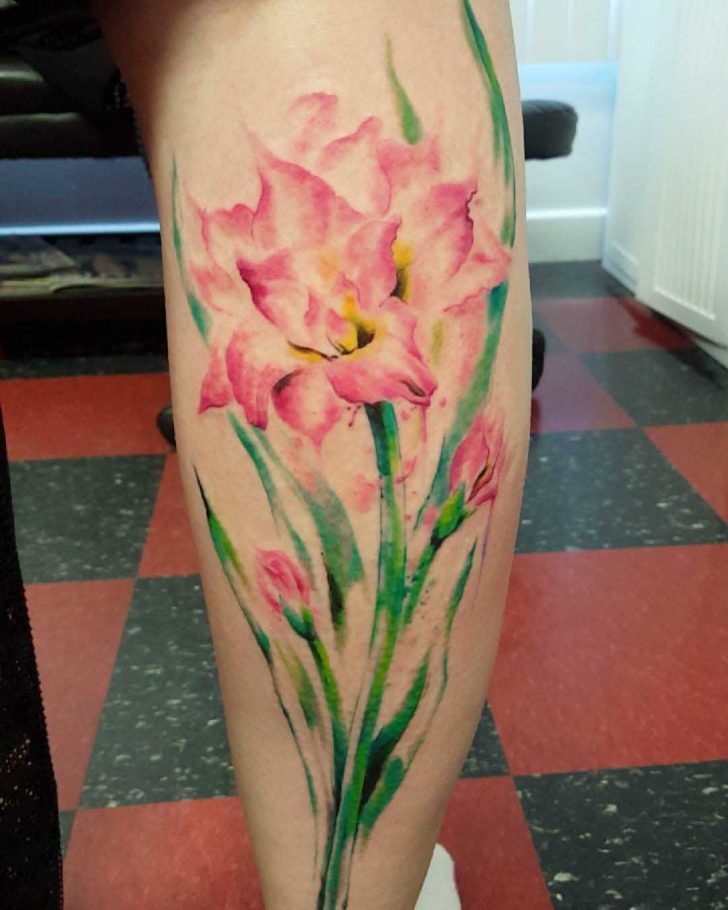 Flower Tattoo on Calf Best Tattoo Ideas Gallery