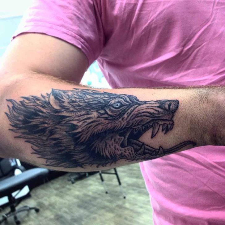 Snarling Wolf Tattoo Best Tattoo Ideas Gallery