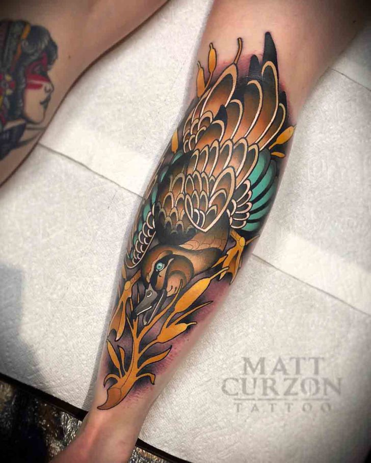 NeoTraditional Duck Tattoo Best Tattoo Ideas Gallery