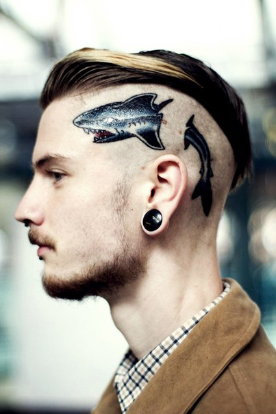 Black Hawk Shark tattoo