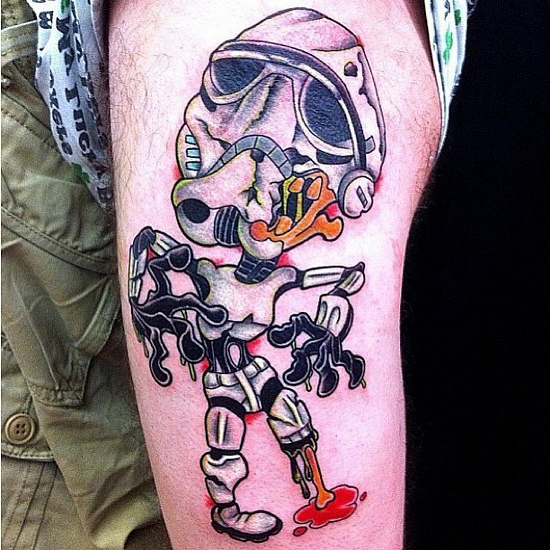 Cute Zombie Trooper Star Wars tattoo
