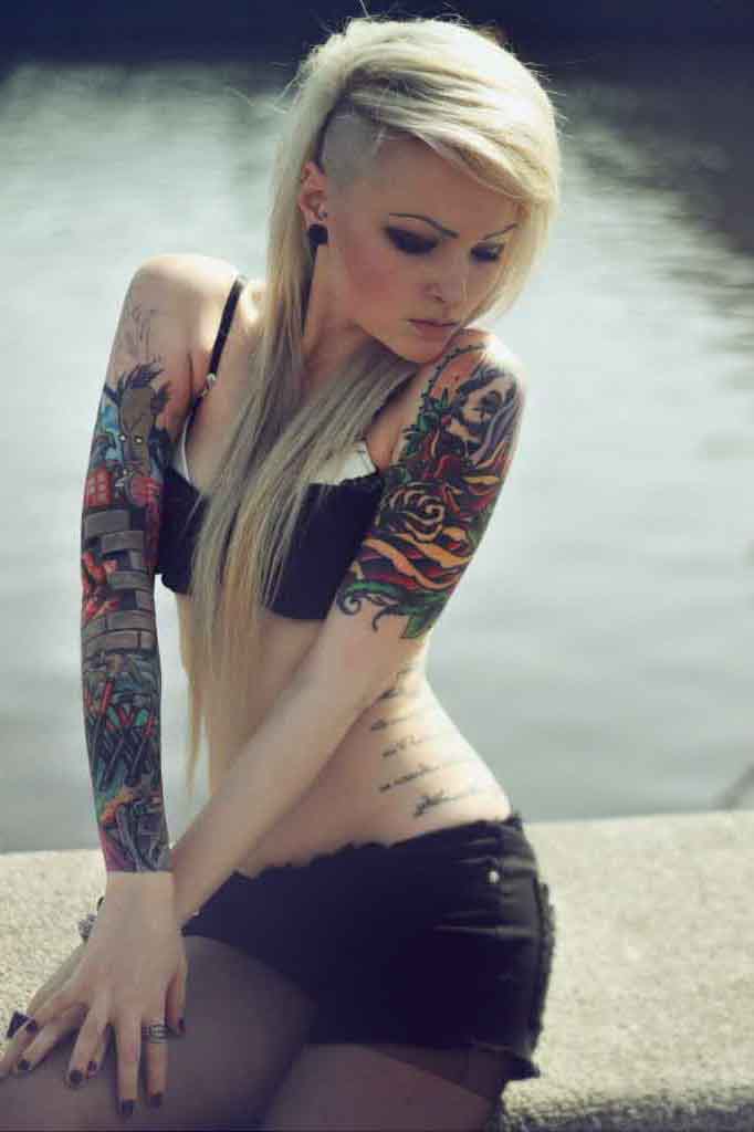 Tattoed Blond Girl