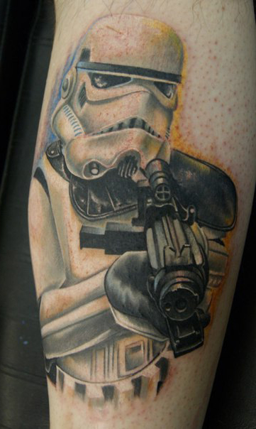 Trooper Aiming Star Wars tattoo