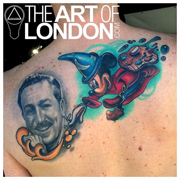 Disney Micky Mouse tattoo by The Art of London