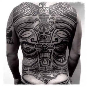 Full Back Maoti Blackwork Tattoo By Chopstick Tattoo - Best Tattoo 