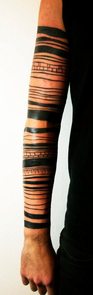 Ground Layers Blackwork tattoo Sleeve