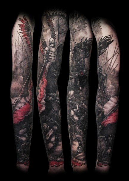 Michigan theme sleeve  Jett Radford  Dark Knight Tattoos  Houston Tx  r tattoos