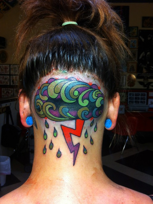 Thunder Cloud Head tattoo