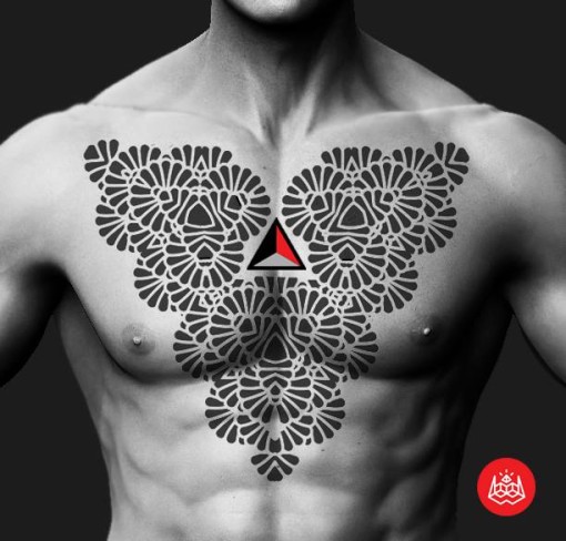 Triangle and Chest Blackwork tattoo by 2vision Estudio - Best Tattoo ...