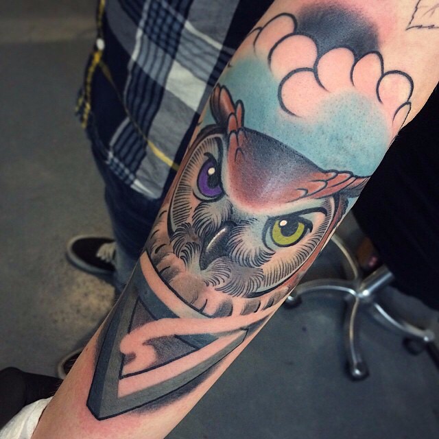 Amazing Owl tattoo by Jack GOKS Pearce