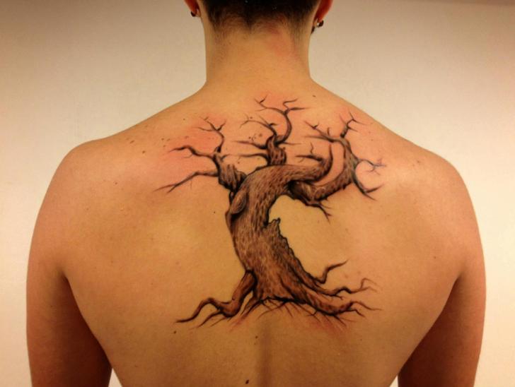 Back Old Tree tattoo by Resul Odabaş