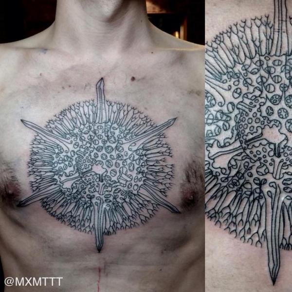 Bacterium Dotwork tattoo by MXM
