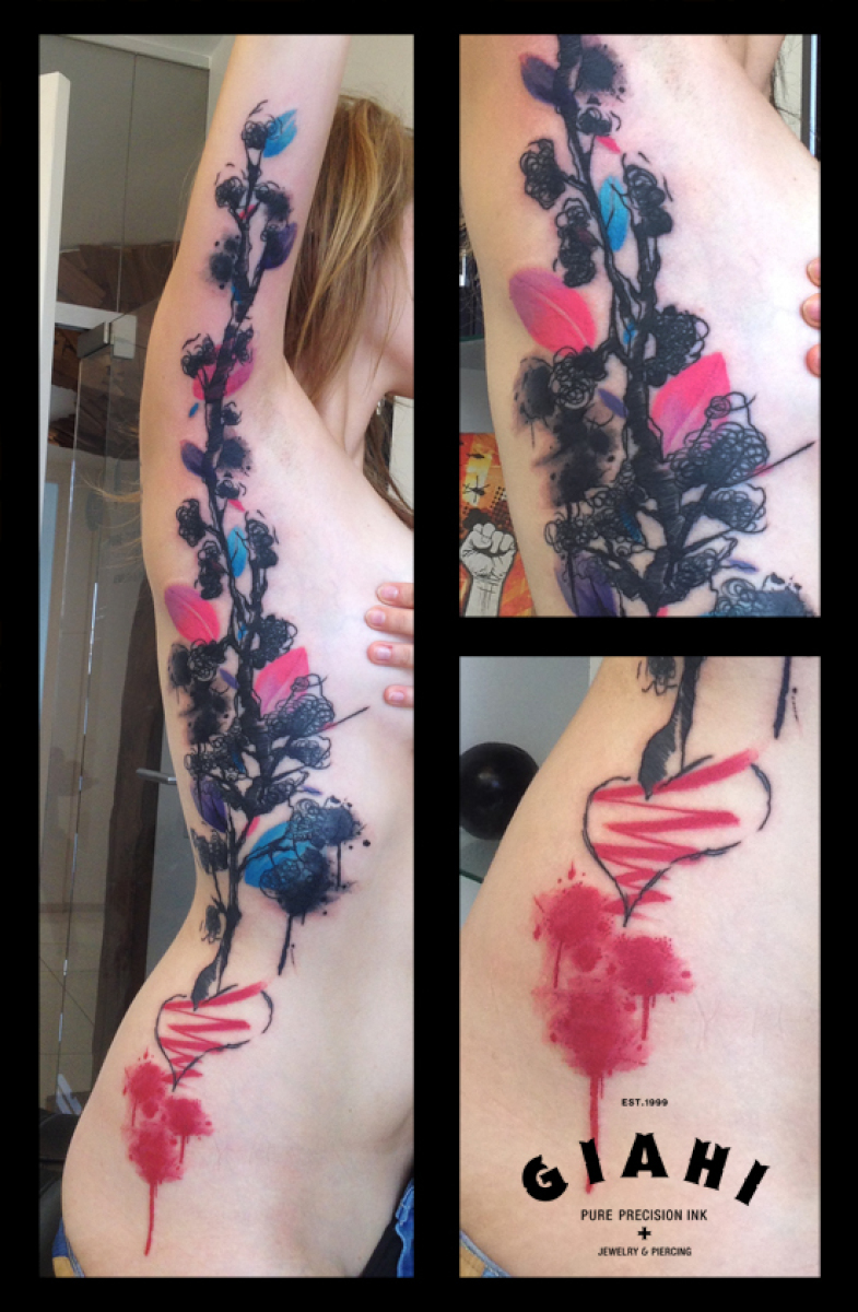 Beetroot Plant tattoo by Live Two
