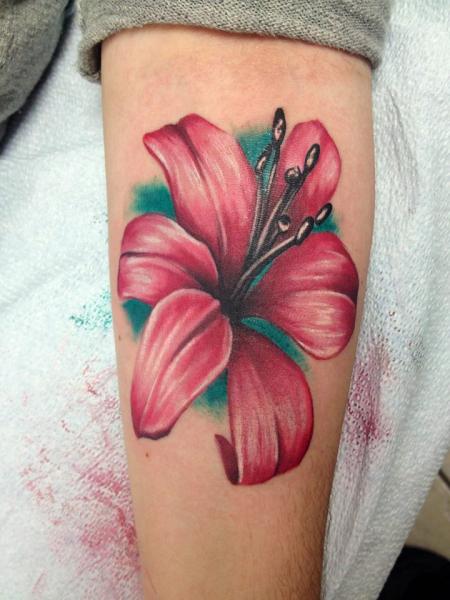 Cute Arm Flower tattoo by Tantrix Body Art