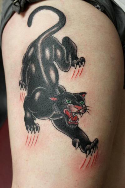 Fangs Scratches Panther tattoo by Tantrix Body Art