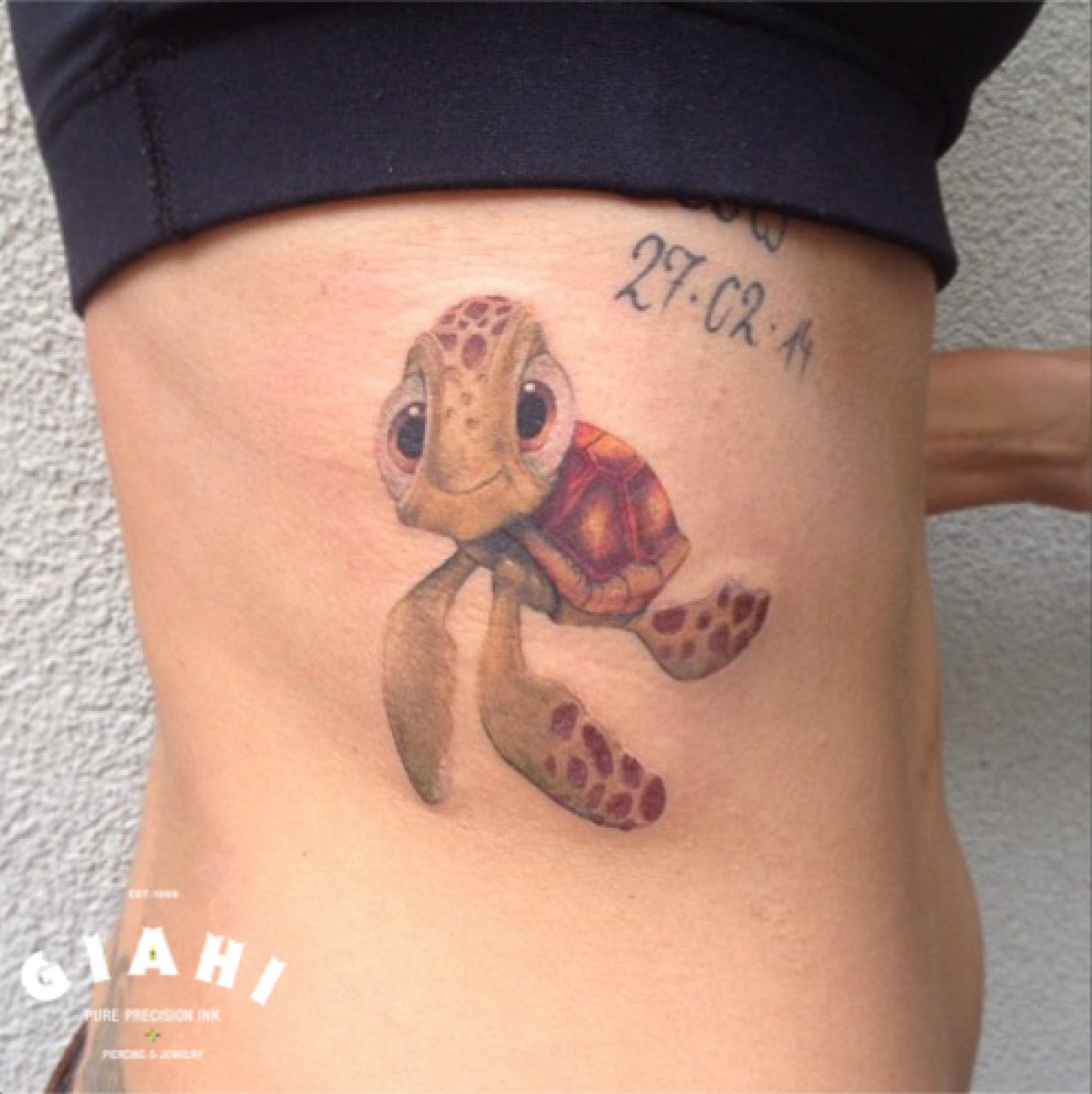 Finding Nemo Little Turtle tattoo by Roony