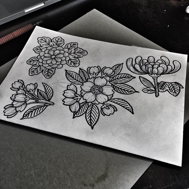 Flowers tattoo ideas by Kolahari