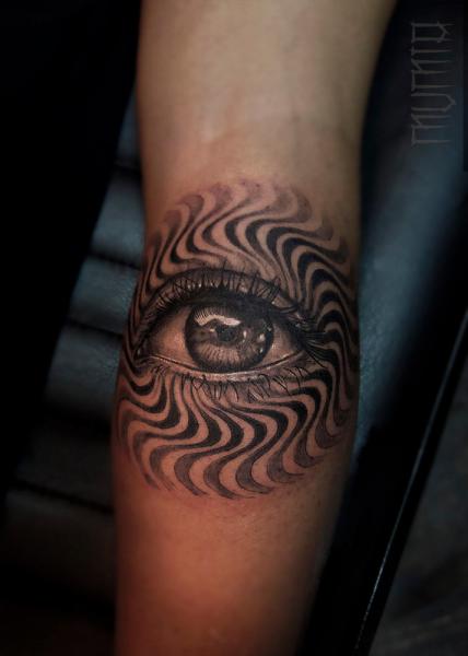 Hypnoze Eye tattoo by Mumia Tattoo