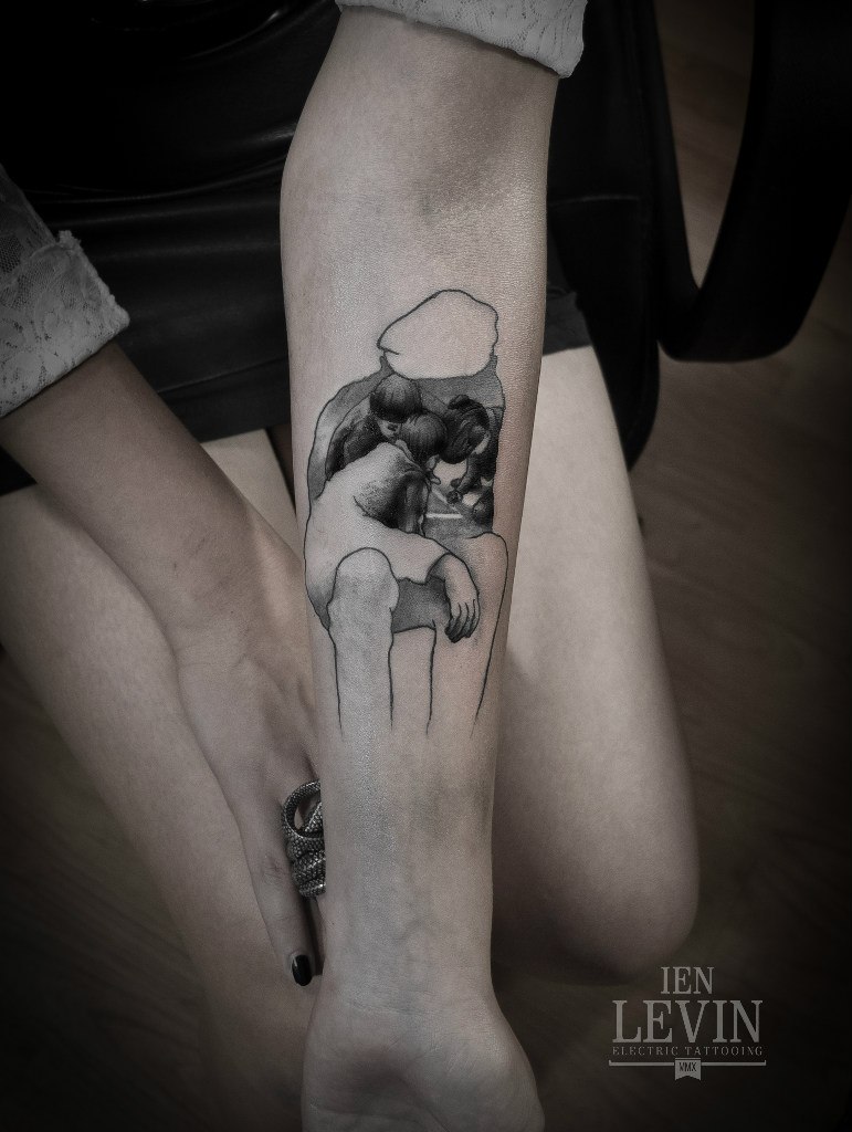 Inside Personalities Dotwork tattoo by Ien Levin