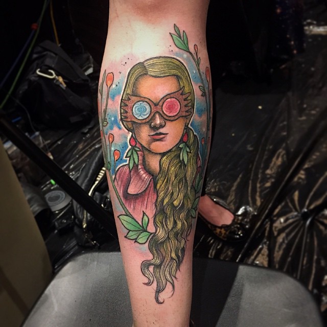 Luna Lovegood tattoo by Jonathan Penchoff