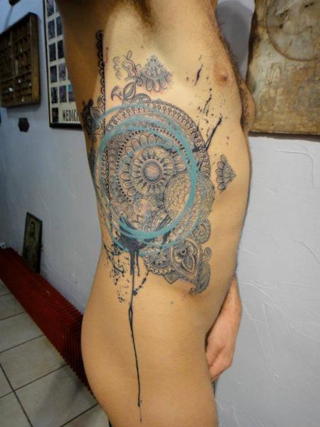Mandala Whirlpool tattoo by Xoïl