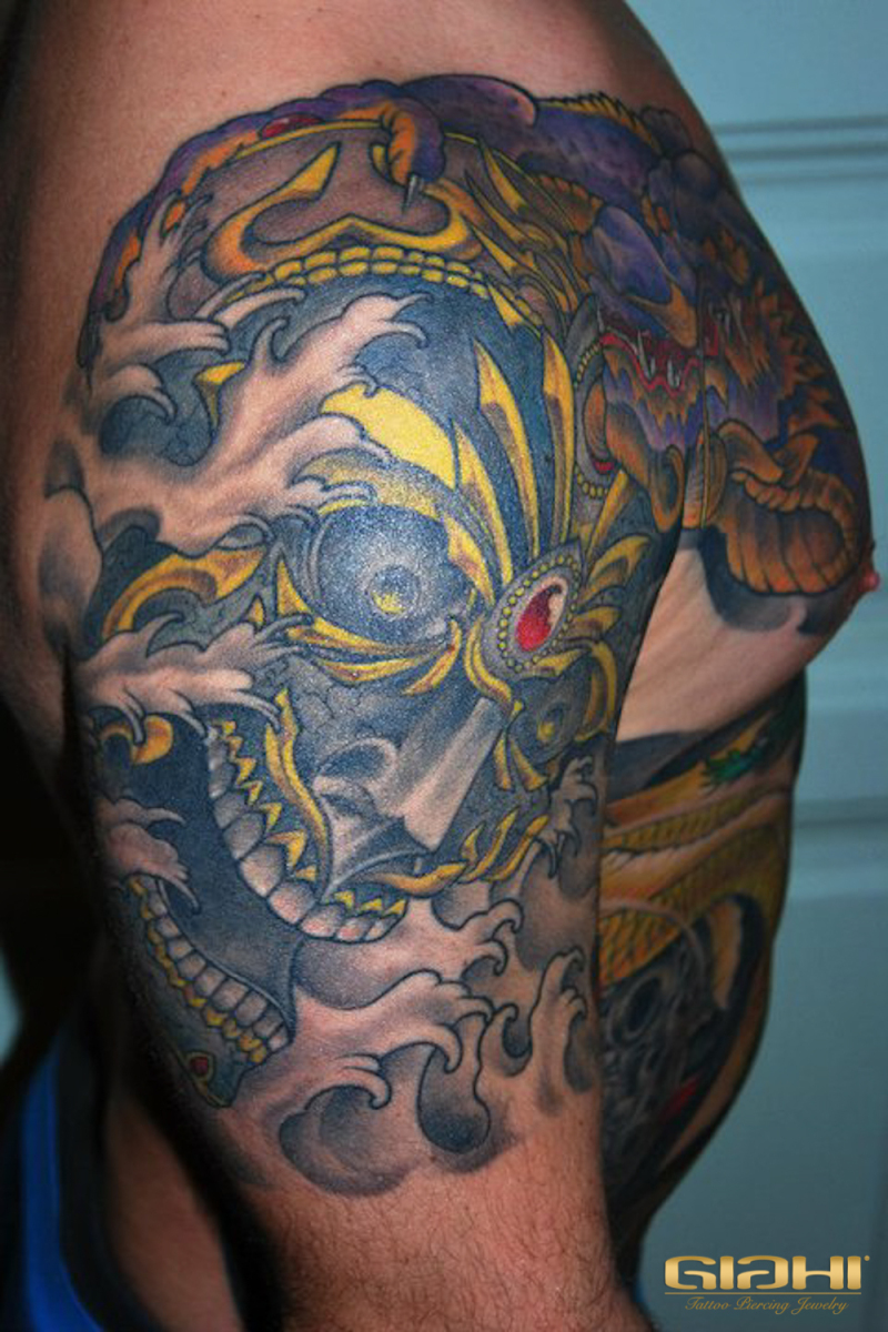 Mexican Skull tattoo by Szilard