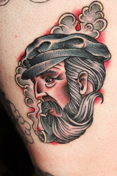 Smoking Captain Nautical tattoo