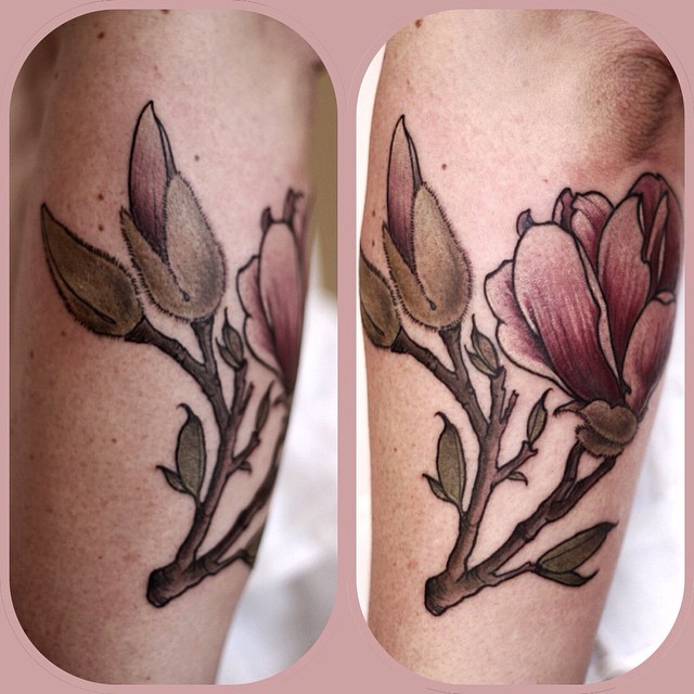 Bud Growing Flower tattoo