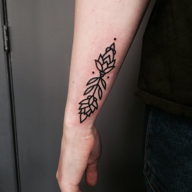Flower Leaf tattoo