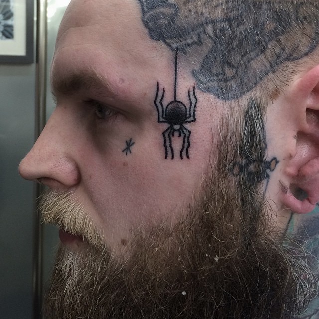 Spider Face tattoo