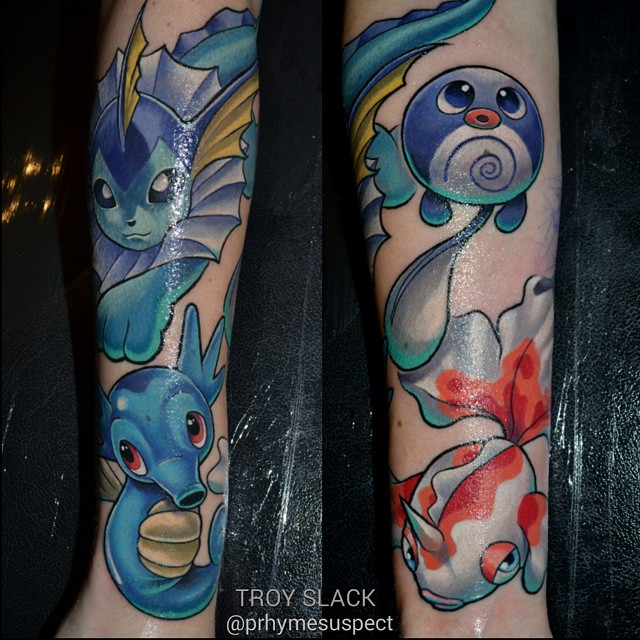 Amazing Pokemon tattoo on Arm