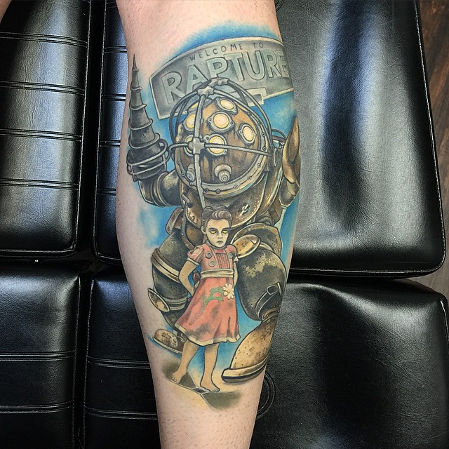 Arm Rapture Bioshock tattoo