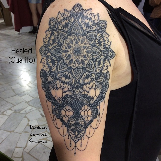Baroque Mandala Shoulder tattoo