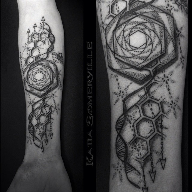 Cosmic Bees Lifecycle tattoo