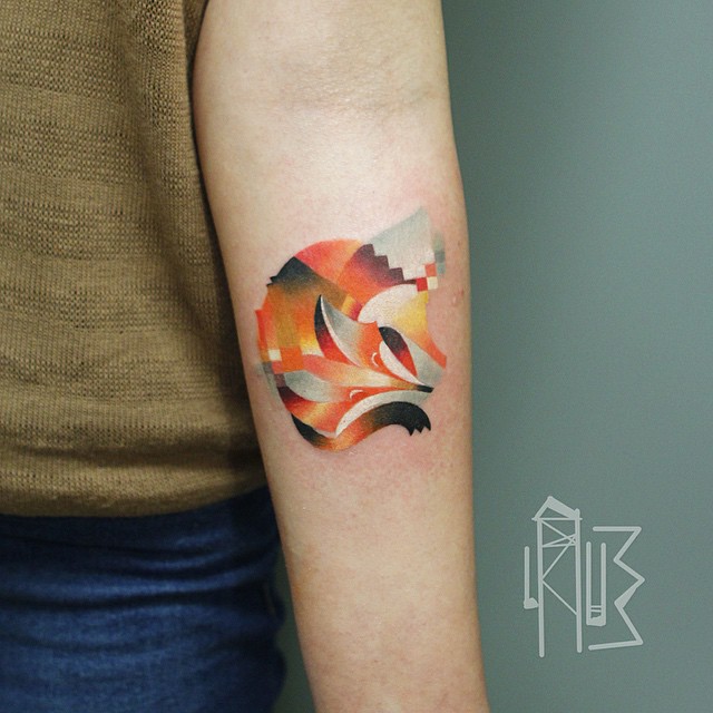 Cosy Fox Arm Tattoo