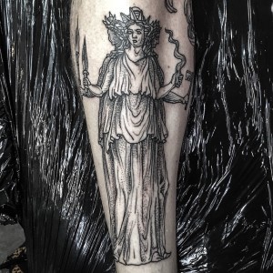 Dotwork Four Hand Goddess - Best Tattoo Ideas Gallery