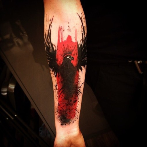 Ink Drops Black Phoenix Arm tattoo - Best Tattoo Ideas Gallery