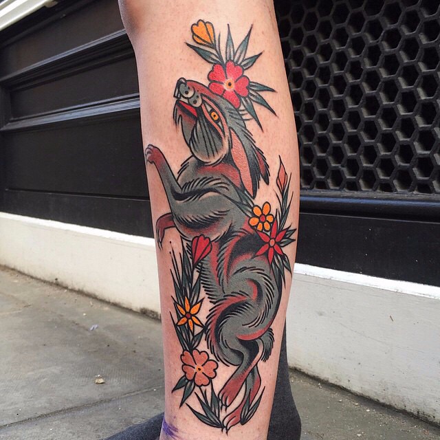 Red Bloody Hare tattoo