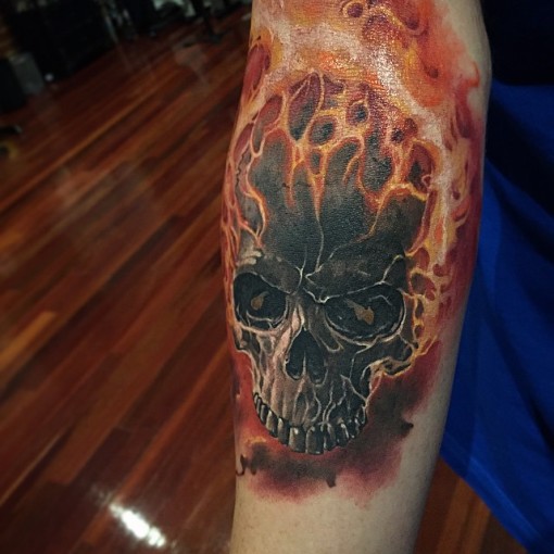 Ghost Rider Tattoo on Arm - Best Tattoo Ideas Gallery