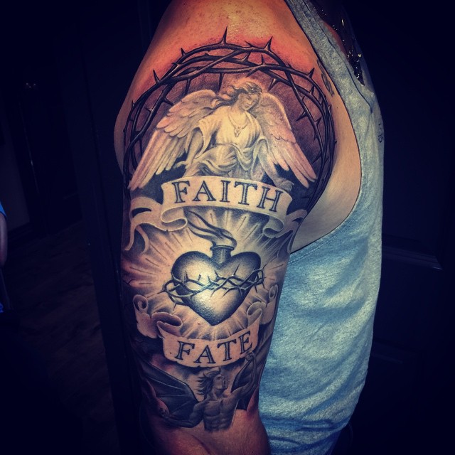 Faith Fate Religious Tattoo