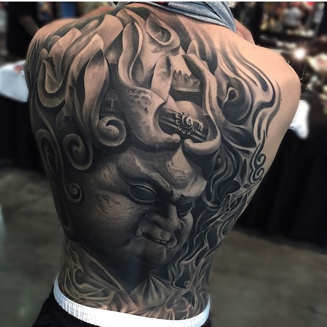 Fat Monster Full Back tattoo