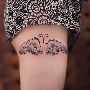 Feather Wings Butterfly Tattoo | Best Tattoo Ideas Gallery