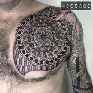 Japanese Mandala Tattoo On Chest - Best Tattoo Ideas Gallery