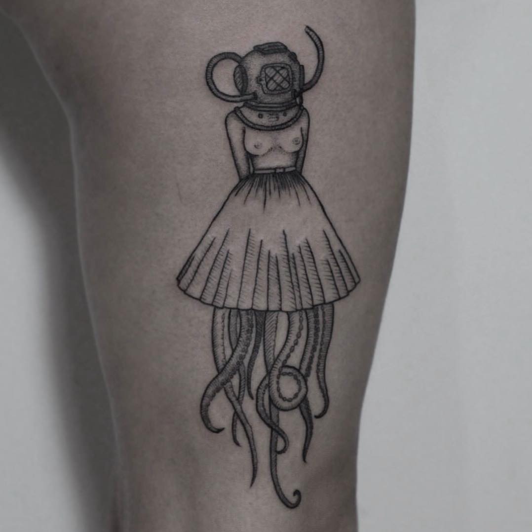 Octo Girl Tattoo
