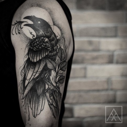 Screaming Raven Tattoo - Best Tattoo Ideas Gallery