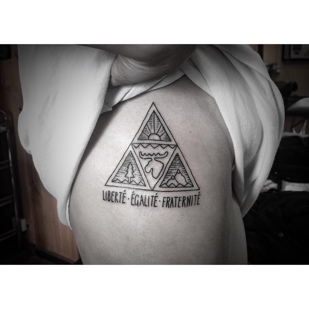 Triangle of Nature Tattoo