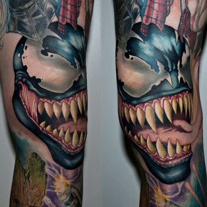 Venom Spider Man Tattoo